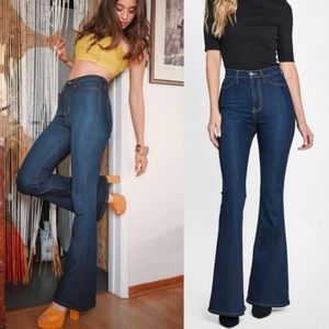 Vibrant Bell Bottom Flare Jeans